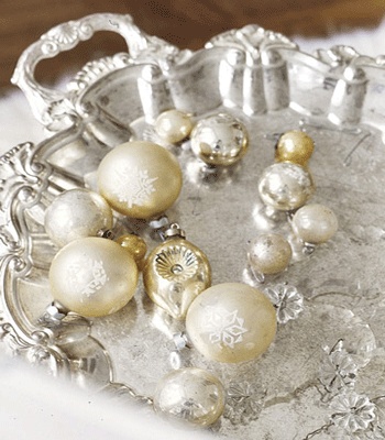 Silver Christmas Table Decorations