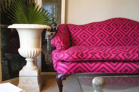 pink-furniture-living room sofa upholstery fabric