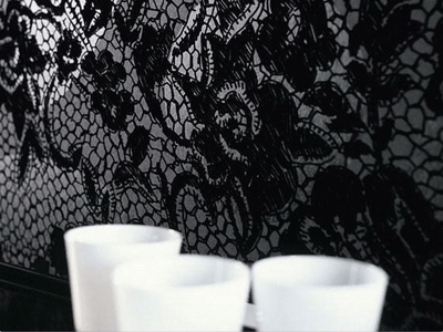 Contemporary Decorating Ideas on Room Decor Modern Wall Decoration Lace Fabric