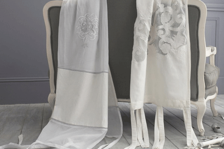  white-gray color schemes decoration fabric curtains 