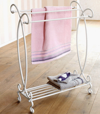 Rack Towels holder Shelf Accessories-pink-towel