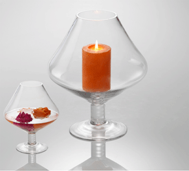 glass jewelry glasses Candlestick Centerpiece Ideas