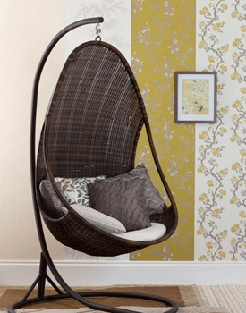  Flower wallpaper pattern gray-yellow Decoration Ideas 