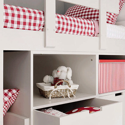  Kids Room Ideas-storage-furniture bunk bed 
