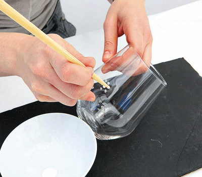 painting diy Ideas, Painting Simple Glass plates glass Wine  Glass Painting Design or on Vase