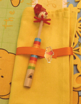 Table Decoration Ideas Kids Toy yellow napkin