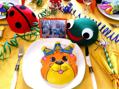  Mardi Gras Mask-funny-animals-Table Decoration Ideas 