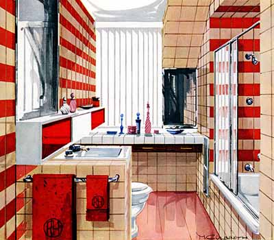 Bathroom on Retro Ideas For Bathroom Decorating Inspired By 1950s Bathrooms