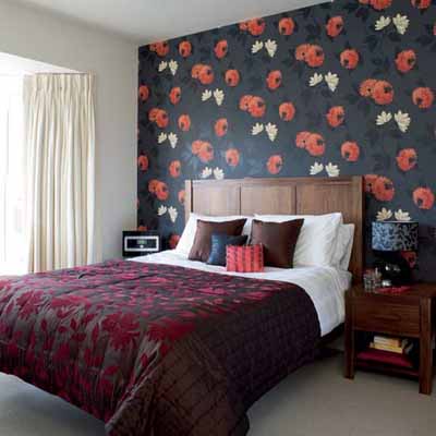 Bedroom Wall Ideas on Bedroom Decorating Ideas Modern Wallpaper Wall Decoration