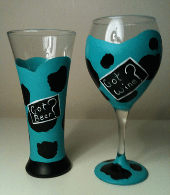 ideas glass  painting painting designs gifts glass glasses beer wine