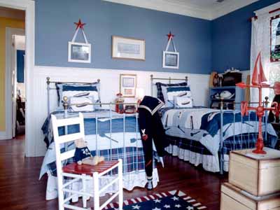 Nautical Bedroom Decor, Bright Colors, Fun Decorating Ideas for Kids