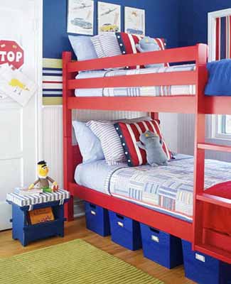 Kids Room Decoration on Red Color Schemes For Kids Rooms Decor Patriotic Decoration Ideas