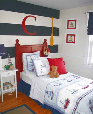 Nautical Bedroom Decor, Bright Colors, Fun Decorating Ideas for Kids