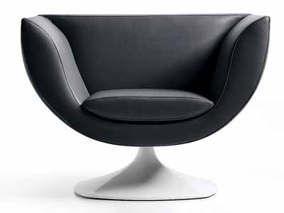 black-chair-minimalist-style décor and interior design