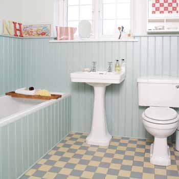  Bathroom Decoration Ideas-retro-style interior design 
