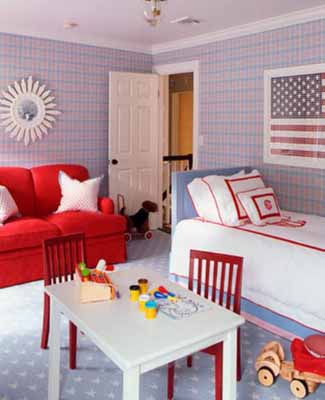 patriotic-home-decorating-kids-room decor accessories
