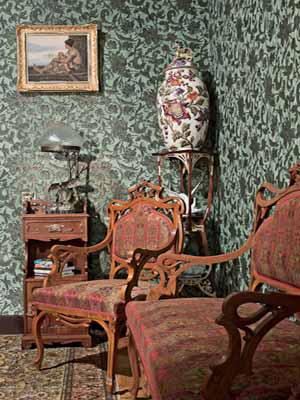 Interior decoration Art Nouveau furniture-floral designs