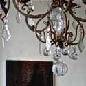 clear crystal chandelier, baroque inslired Lights