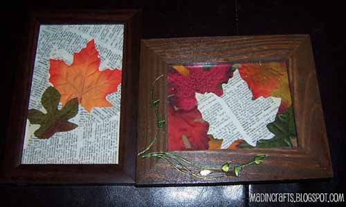  Fall Decoration Ideas recycled paper Falling Leaves 