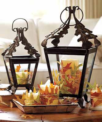 Black Metal Lanter Candle Holder table decoration