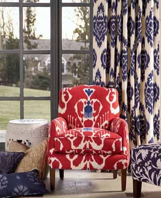 modernization upholstery -fabric Pattern Ikat 