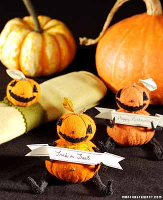 Pumpkin personal fall crafts Halloween decorations