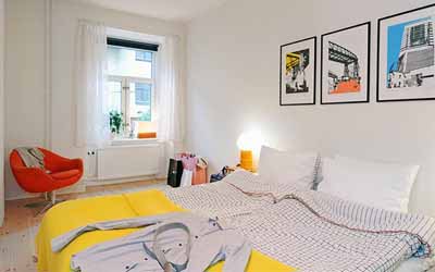 bedroom-decorating-ideas-yellow-red-white