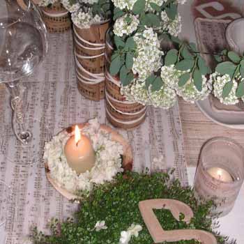 white-flower centerpieces table Centerpiece Ideas