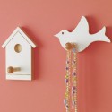 beautiful bird house and bird hooks for nursery decor