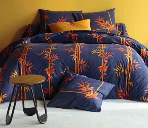 floral bedding in blue and orange color introduces modern bedroom color trends - Bedroom Colors 2012 floral bedding in blue and orange color introduces modern bedroom color trends - Bedroom Colors 2012
