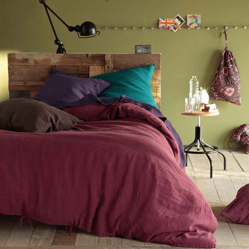 plum bedding sets with turquoise purple and brown pillows