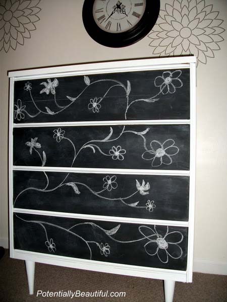 Paint Furniture Ideas blackboard paint, diy modern furniture decoration in black and white Paint Furniture Ideas blackboard paint, diy modern furniture decoration in black and white