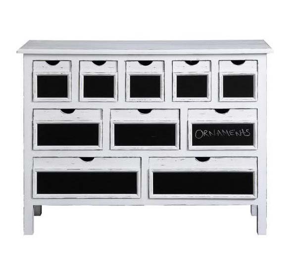 blackboard paint for white dresser and painting furniture ideas