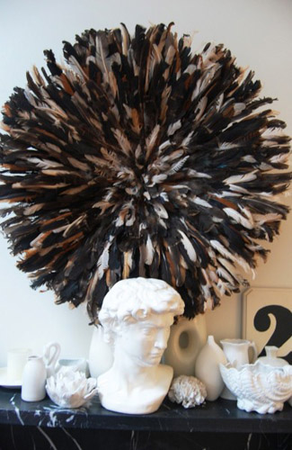 black and white african caps for wall decoration