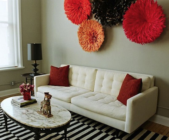 Orange Wall Decor decorating with juju hats, modern wall decor ideas Orange Wall Decor decorating with juju hats, modern wall decor ideas