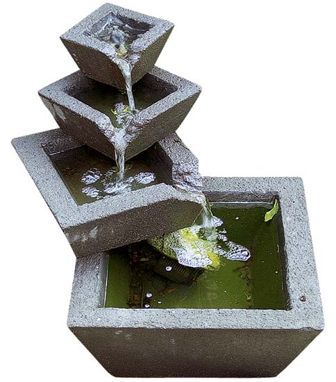 Waterfall Fountain is one of the outdoor fountain and modern backyard ideas