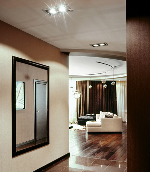 Art Deco style of living of contemporary minimalist interior design