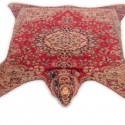 bear wool rug inspired by persian rugs
