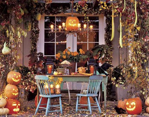 creative Halloween decorations and ideas with pumpkins and gourds