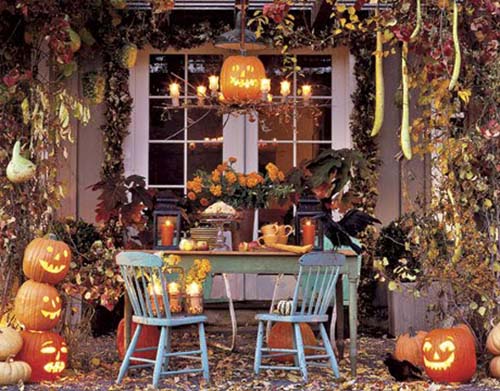 creative halloween decorations and ideas with pumpkins and gourds