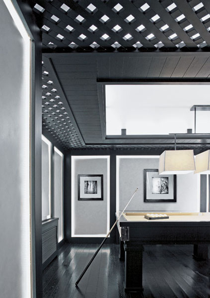 dark wood ceiling and floor remind bali style homes