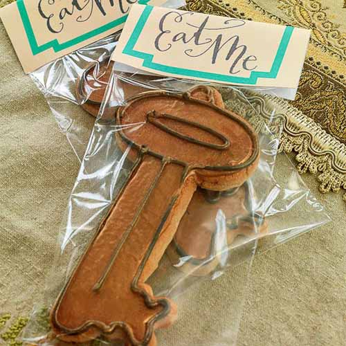Key cookies for Halloween party decoration