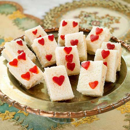 red heart treats are Halloween party decorations
