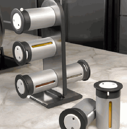 stainless steel spice organizer, Utensil for spices storage