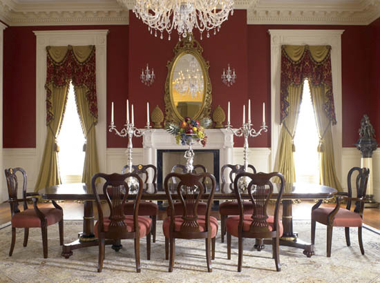 Biedermeier style dining room furniture