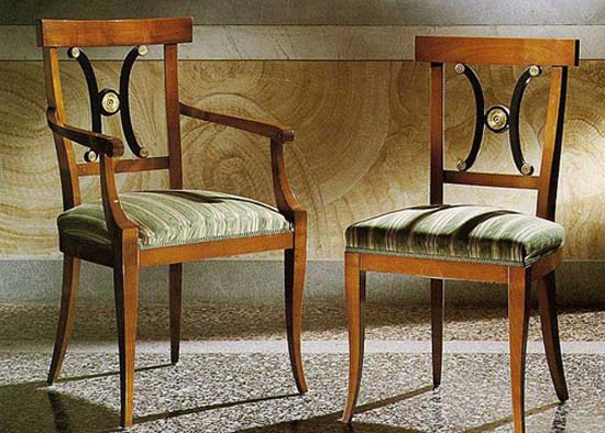  chairs in the Biedermeier style 