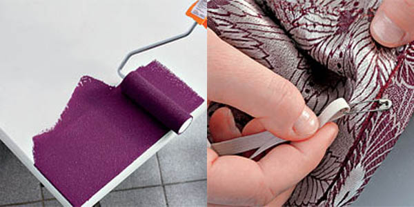 Craft Ideas for Adults make table skirting and painting tabletop