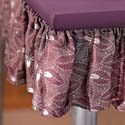purple fabric for making table skirting
