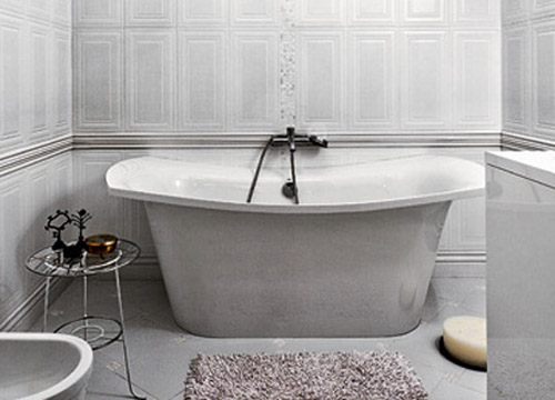 Retro bathtub modern bathroom decorating