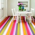 bright striped carpet for modern floor decor